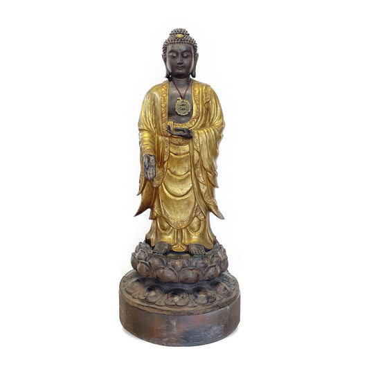 Buddha-Statue aus Kupfer