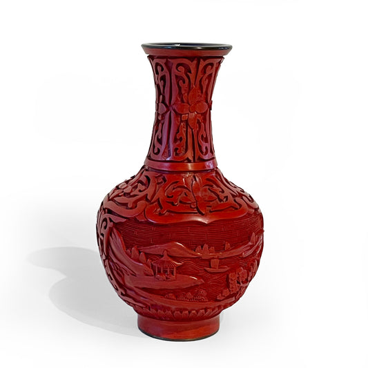 Geschnitzte Lackvase (klein)